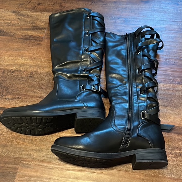 Black riding boots size 7.5 - Picture 6 of 6